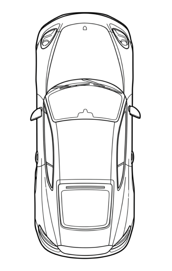 2022 Porsche 718 Cayman S panel map