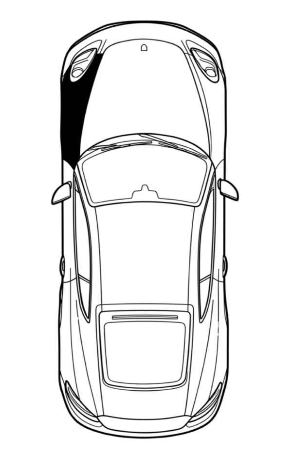 Driver Front Fender location
