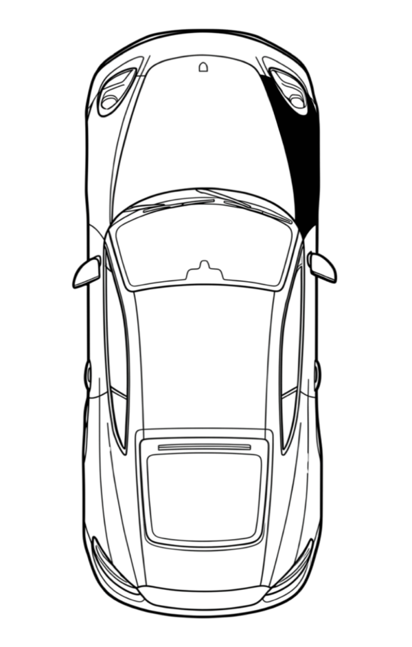 Passenger Front Fender location