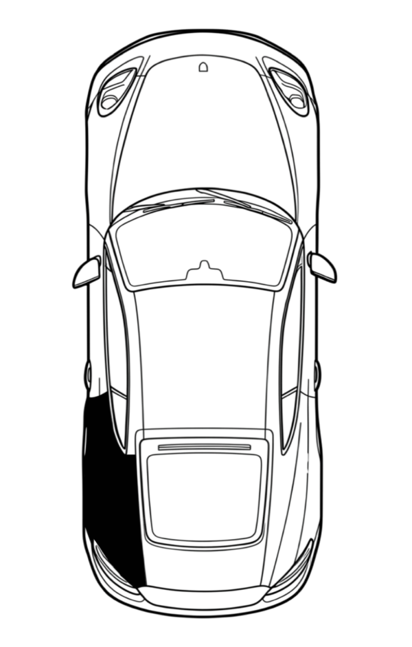 Driver Rear Quarter Panel location