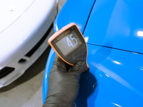 Passenger Rear Quarter Panel paint reading 1