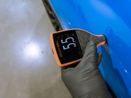 Passenger Rear Quarter Panel paint reading 6