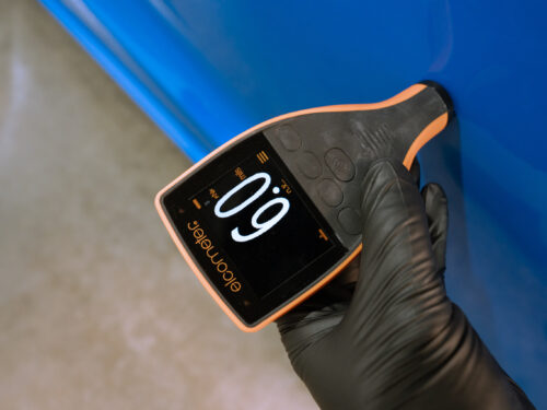 Passenger Door paint reading 8