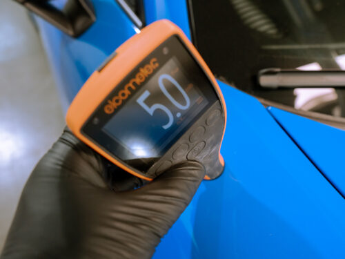 Passenger Front Fender paint reading 1