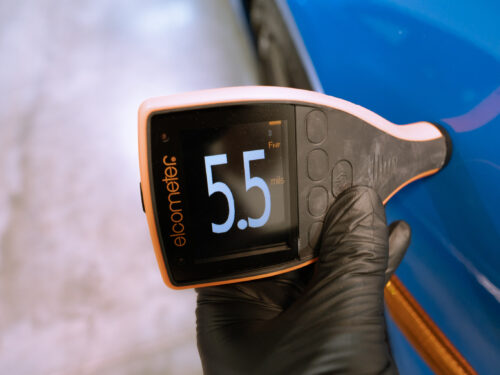 Passenger Front Fender paint reading 5