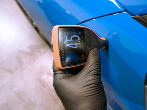 Driver Door paint reading 1