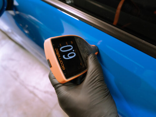 Driver Door paint reading 5