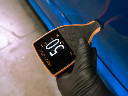 Driver Door paint reading 6