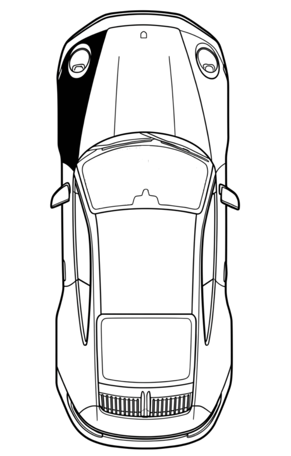 Driver Front Fender location