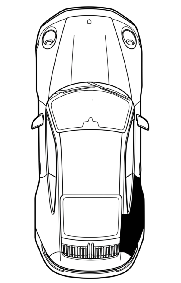 Passenger Rear Quarter Panel location