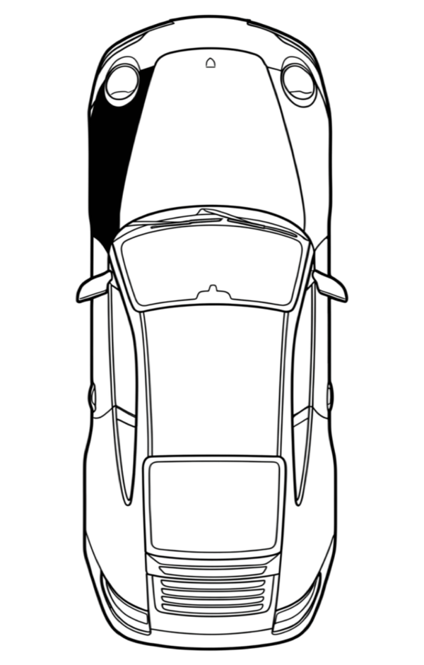 Driver Front Fender location