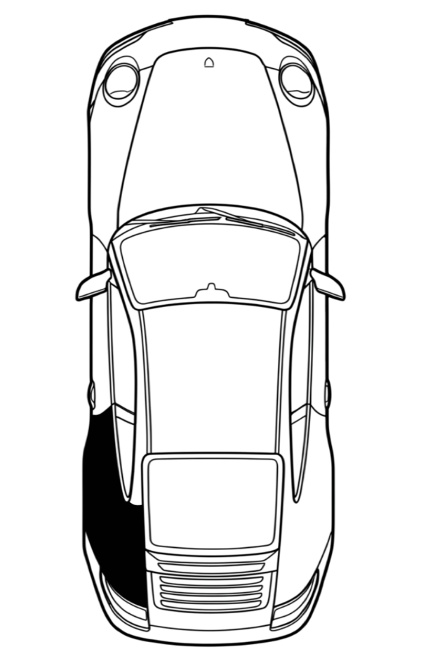 Driver Rear Quarter Panel location