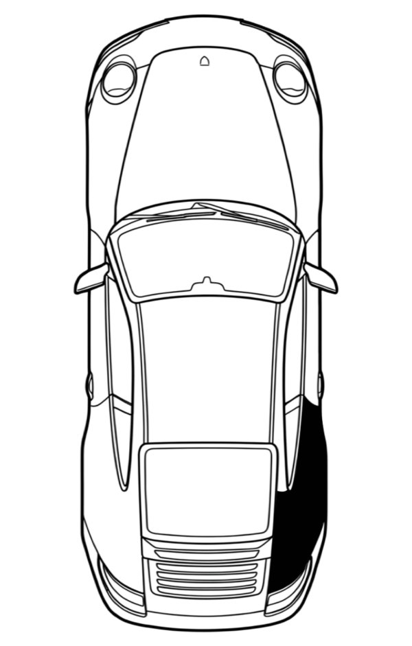 Passenger Rear Quarter Panel location