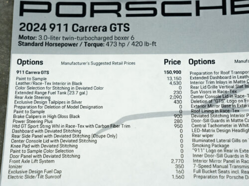 2024 Porsche 911 Carrera GTS in PTS Viola Purple Metallic — Strada Nera San Diego