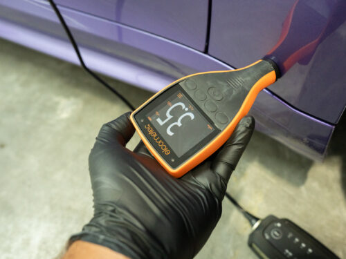 Passenger Front Fender paint reading 3