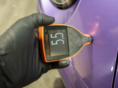 Passenger Front Fender paint reading 1