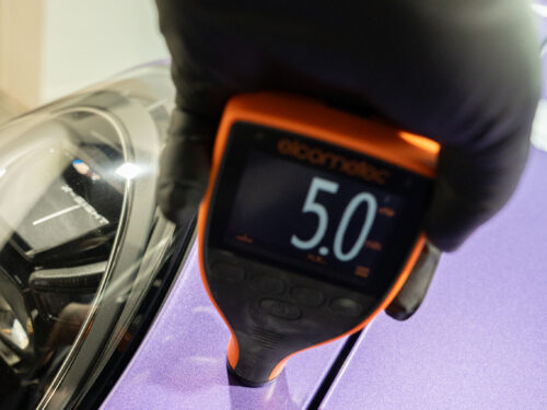 Passenger Front Fender paint reading 7