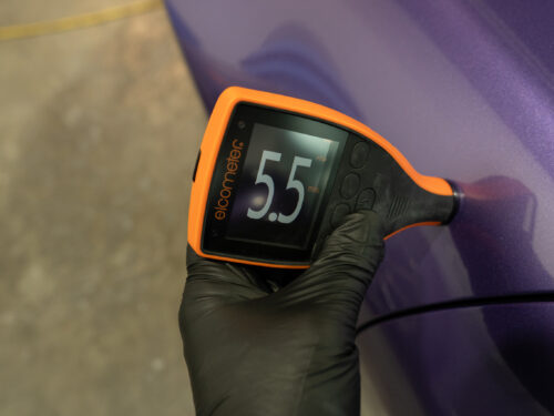 Driver Front Fender paint reading 5