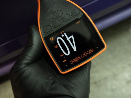 Driver Door paint reading 4