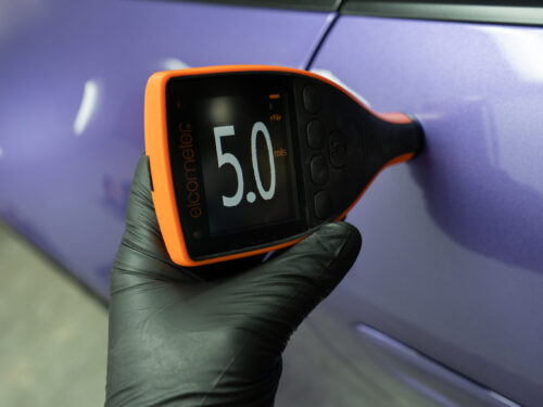 Passenger Door paint reading 6