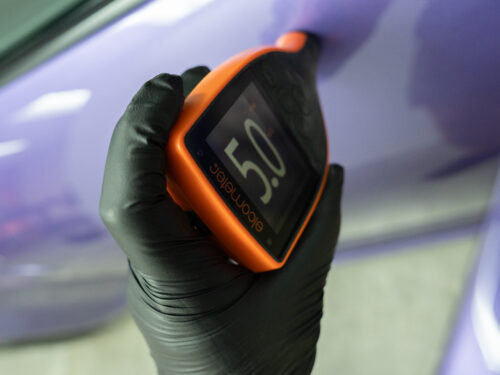 Passenger Door paint reading 4