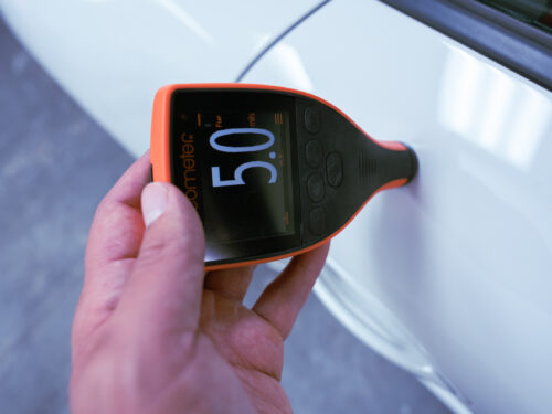 Passenger Door paint reading 1
