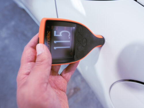 Passenger Front Fender paint reading 2