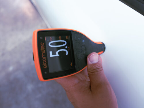 Driver Door paint reading 7