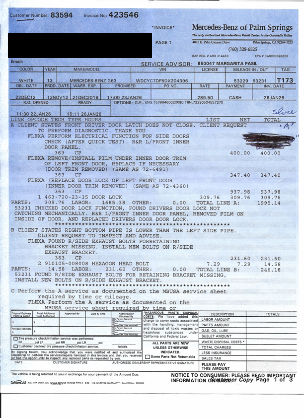 Maintenance Records
