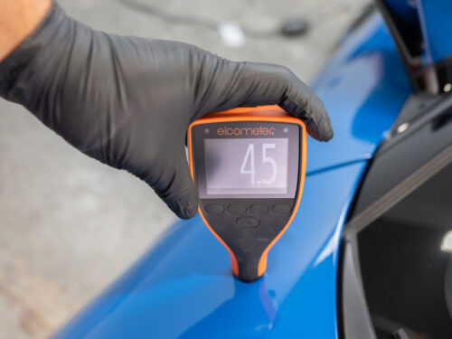 Passenger Front Fender paint reading 6