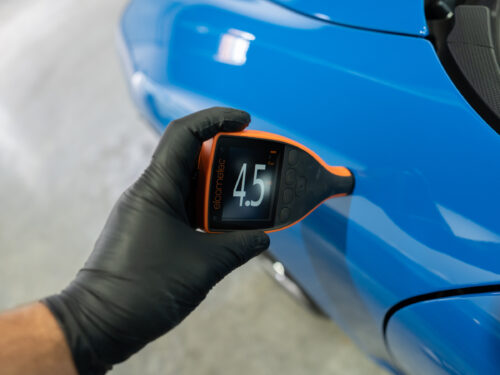 Driver Front Fender paint reading 4