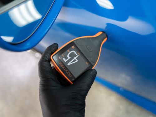 Driver Door paint reading 6