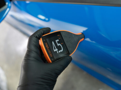 Driver Door paint reading 7