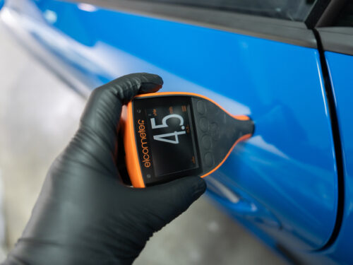 Driver Door paint reading 8