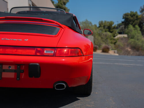 1996 Porsche 911 Carrera 4 Cabriolet in Guards Red — Strada Nera San Diego