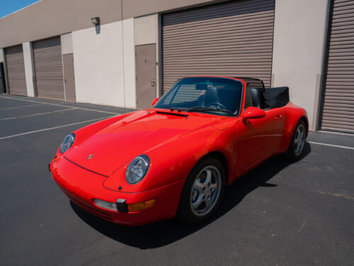1996 Porsche 911 Carrera 4 Cabriolet in Guards Red — Strada Nera San Diego