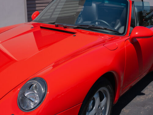 1996 Porsche 911 Carrera 4 Cabriolet in Guards Red — Strada Nera San Diego