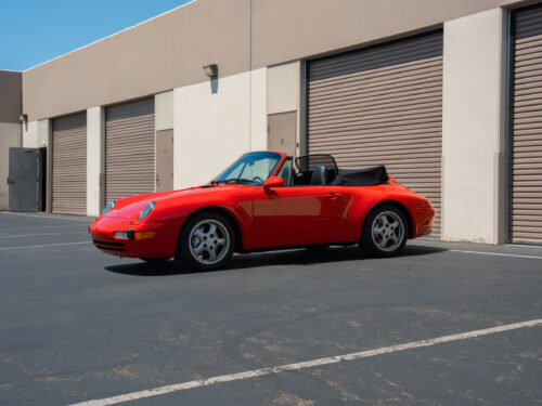 1996 Porsche 911 Carrera 4 Cabriolet in Guards Red — Strada Nera San Diego