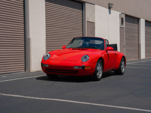 1996 Porsche 911 Carrera 4 Cabriolet in Guards Red — Strada Nera San Diego