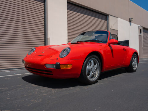 1996 Porsche 911 Carrera 4 Cabriolet in Guards Red — Strada Nera San Diego
