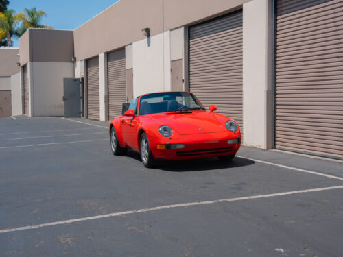 1996 Porsche 911 Carrera 4 Cabriolet in Guards Red — Strada Nera San Diego