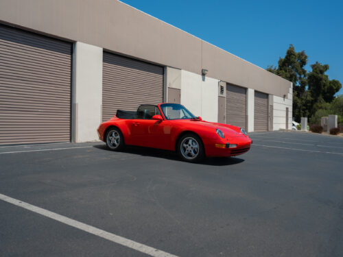 1996 Porsche 911 Carrera 4 Cabriolet in Guards Red — Strada Nera San Diego