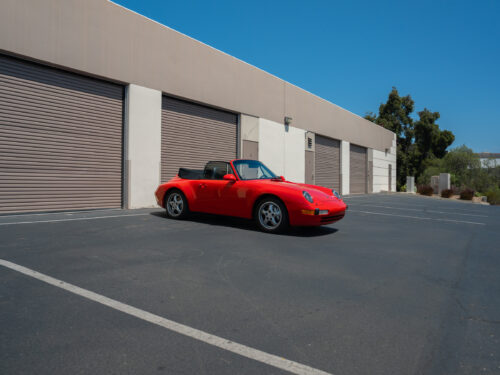 1996 Porsche 911 Carrera 4 Cabriolet in Guards Red — Strada Nera San Diego