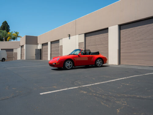 1996 Porsche 911 Carrera 4 Cabriolet in Guards Red — Strada Nera San Diego