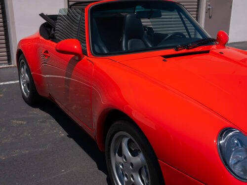 1996 Porsche 911 Carrera 4 Cabriolet in Guards Red — Strada Nera San Diego