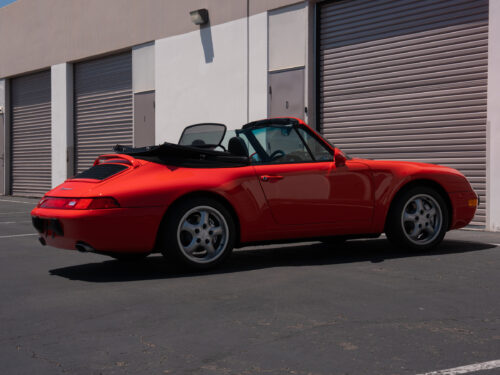 1996 Porsche 911 Carrera 4 Cabriolet in Guards Red — Strada Nera San Diego