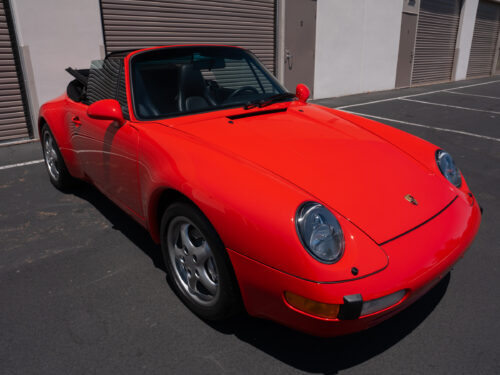 1996 Porsche 911 Carrera 4 Cabriolet in Guards Red — Strada Nera San Diego