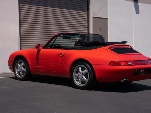 1996 Porsche 911 Carrera 4 Cabriolet in Guards Red — Strada Nera San Diego
