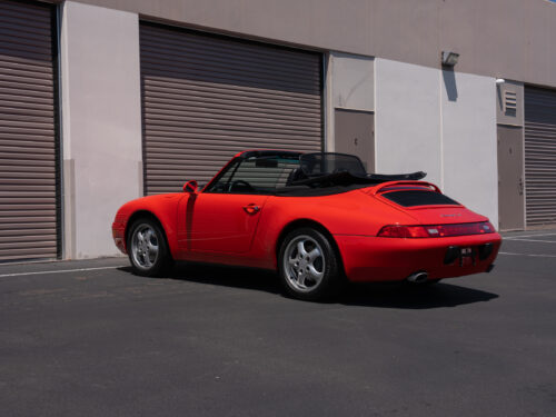1996 Porsche 911 Carrera 4 Cabriolet in Guards Red — Strada Nera San Diego