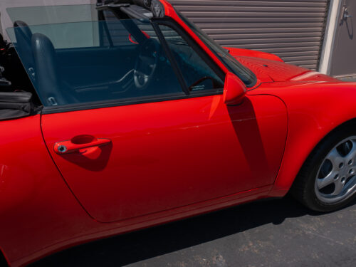 1996 Porsche 911 Carrera 4 Cabriolet in Guards Red — Strada Nera San Diego